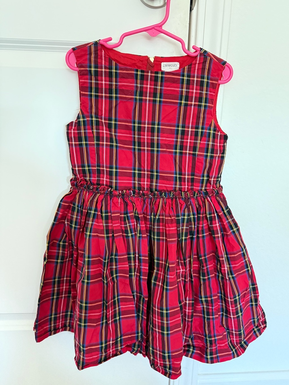 Crewcuts (JCrew) Red Tartan Plaid Girls' Dress